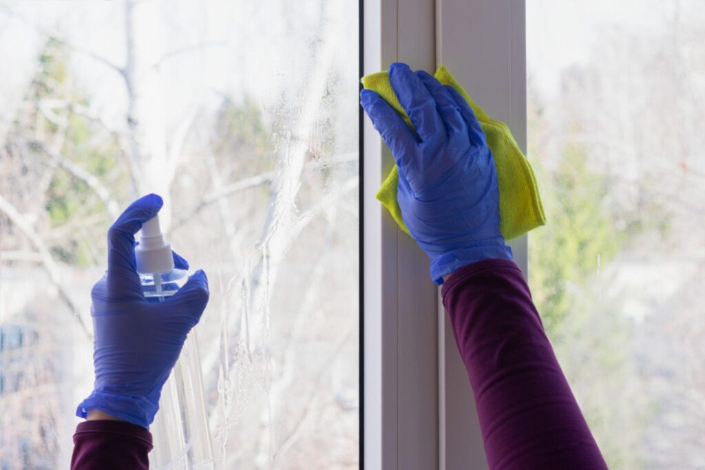 cleaning window in Brookfield