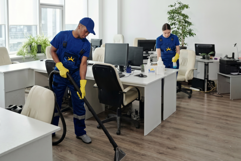 professional cleaners vacuming in Stow